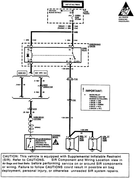 2007 impala horn relay diagram 